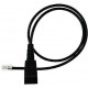 Jabra QD cord, straight, mod plug 8800-00-37